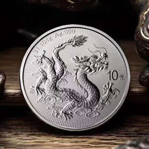 2025年中國龍銀質紀念幣 Chinese Dragon Silver Bullion Coins 原筒20枚