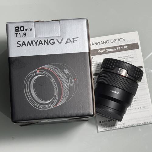 Samyang V-AF 20mm T1.9 Video Auto Focus Lens