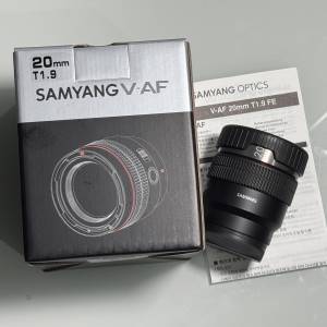 Samyang V-AF 20mm T1.9 Video Auto Focus Lens