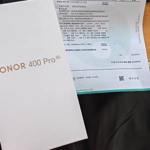Honor 400 pro  銀色512gb ~ 6月14號 買入