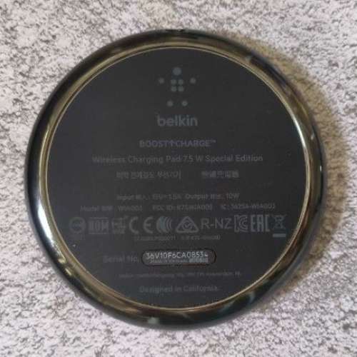 80%NEW belkin Wireless Charging Pad 無線充電器 7.5W