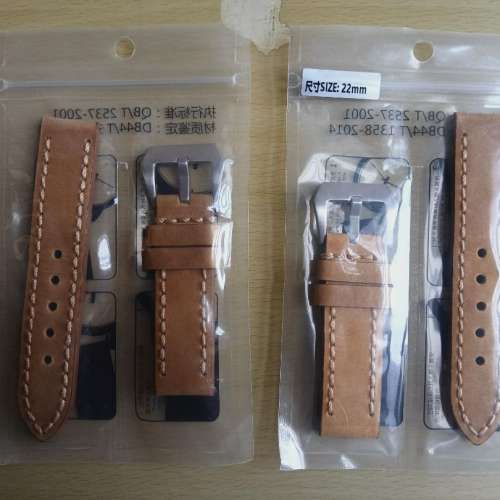 22mm, 24mm 復古皮革錶帶 Vintage Leather Watch Straps