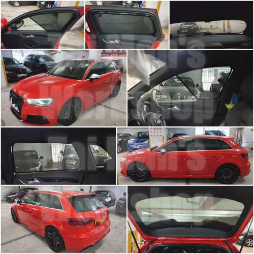 Audi A3 S3 RS3 全車濾光窗網太陽擋