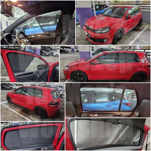 Volkswagen Golf 全車磁石濾光窗網太陽擋