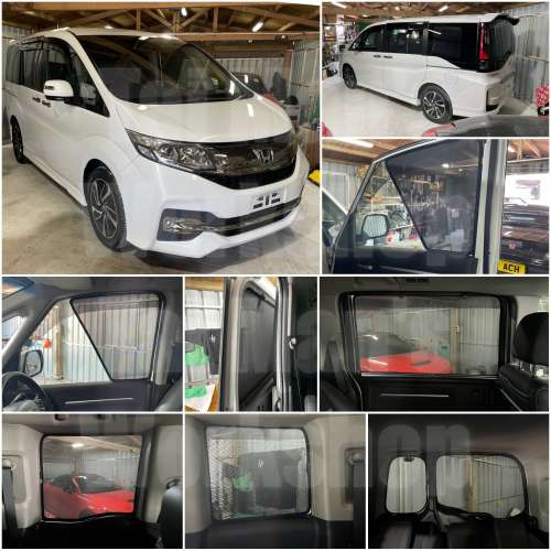 Honda Stepwgn Spada 全車磁石濾光窗網太陽擋