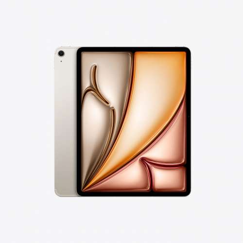 近乎全新 Apple iPad Air 13吋 (M3) (2025) Wi-Fi + 流動網絡 256GB Starlight 星光色