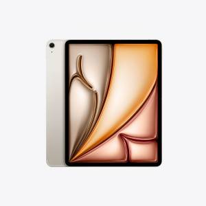 近乎全新 Apple iPad Air 13吋 (M3) (2025) Wi-Fi + 流動網絡 256GB Starlight 星光色