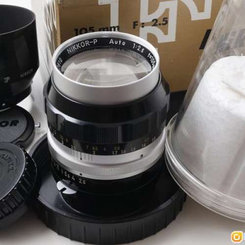 Nikon Nippon Kogaku Nikkor-P 105mm F2.5 第一代銀咀 (non-AI) 唯一具德味藝康人...