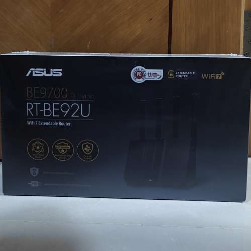 全新ASUS華碩 BE9700 RT-BE92U Wifi 7 三頻路由器