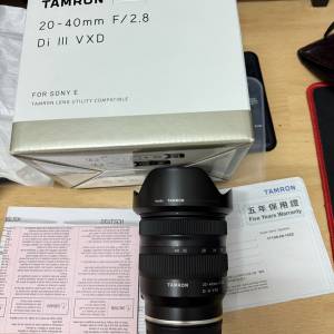 Tamron 20-40mm F2.8 Sony E mount