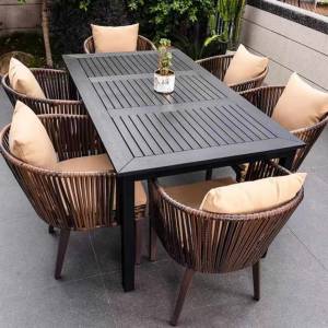 🆕🏡歐洲式戶外餐桌椅別墅花園檯European-style Outdoor dining table and chairs ...