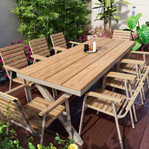 🆕🏡戶外防水防曬露天休閒花園餐桌Outdoor Waterproof  Lounge Garden Dining Tabl...