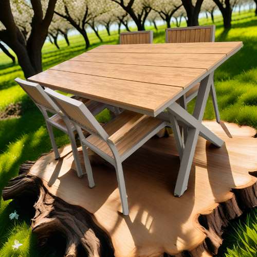 🆕🏡戶外防水防曬露天休閒花園餐桌Outdoor Waterproof  Lounge Garden Dining Tabl...