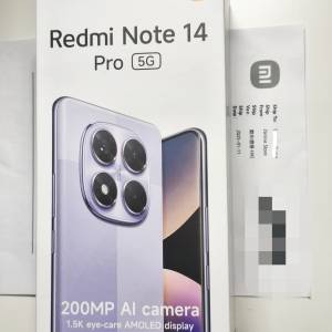 ♥️ Redmi Note 14 Pro 5G 512GB 香港行貨 兩年保養 (2億像素，IP68防水)