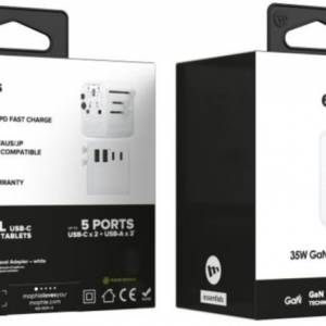 Mophie Essentials GaN 35W 旅行萬用插頭