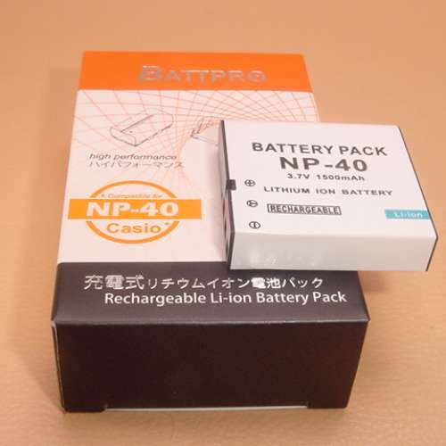 NP40 NP-40電池合CASIO EX-Z30,EX-Z40,EX-Z50,EX-Z55,EX-Z57,EX-Z100,EX-Z400,EX-Z4...
