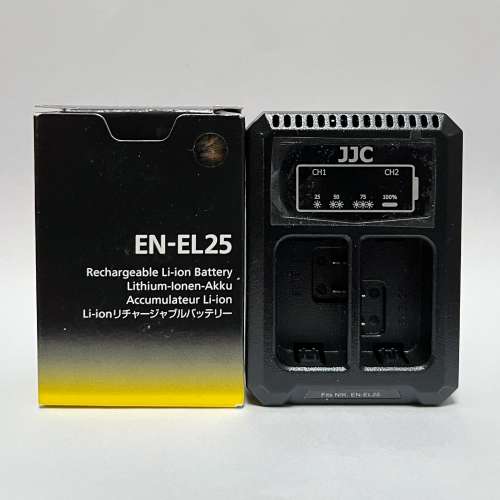 Nikon EN-EL25 battery & Charger for Z50, Z50II, Z30, Zfc 電池連充電器