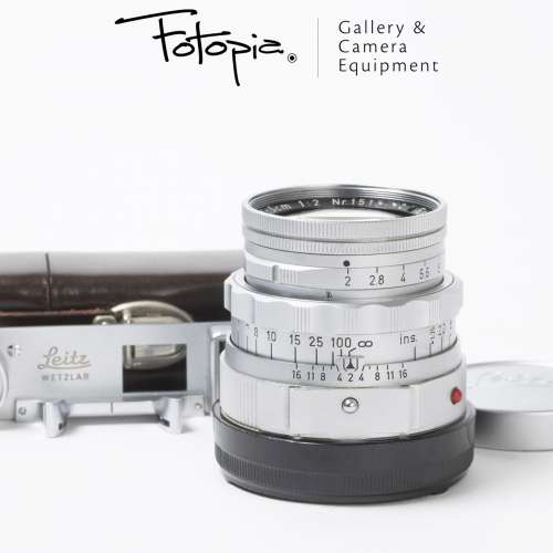 || Leica Summicron-M 50mm F2 - Silver / v2 / Dual Range with goggle/w case ||
