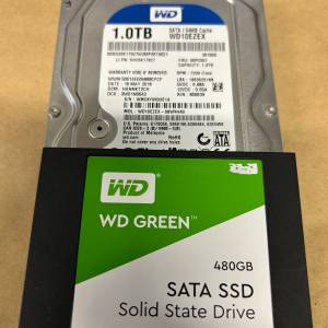WD 500g + 3.5” 1T