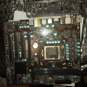 ASROCK B75M SOCKET 1155 主板 + 背板 ONLY