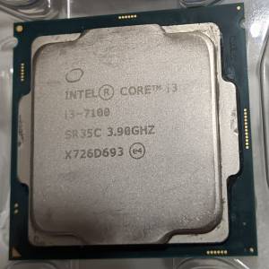 Intel® Core™ i3-7100 處理器 3M 快取記憶體，3.90 GHz 100% WORK