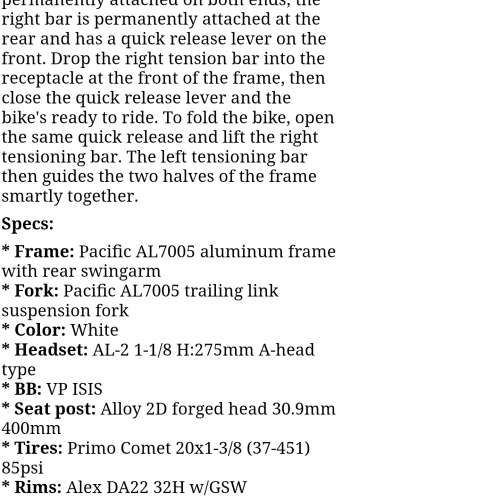 Pacific if Reach 摺車