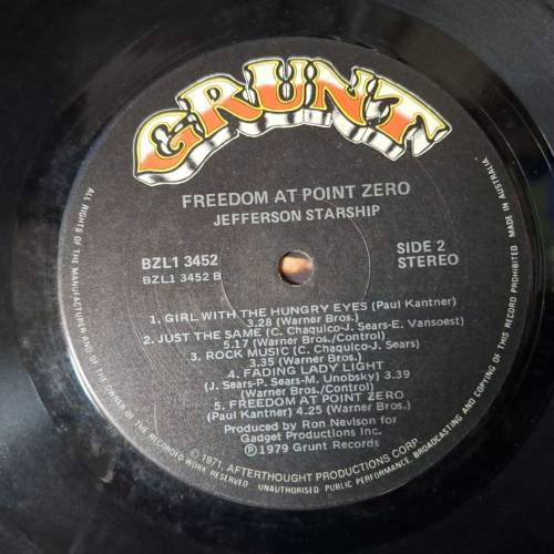 FREEDOM AT POINT ZERO

JEFFERSON STARSHIP  LP 黑膠碟