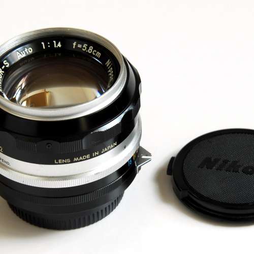 Nikon 5.8cm 58mm F1.4 * PAT PEND  * Nippon Kogaku Nikkor S Auto