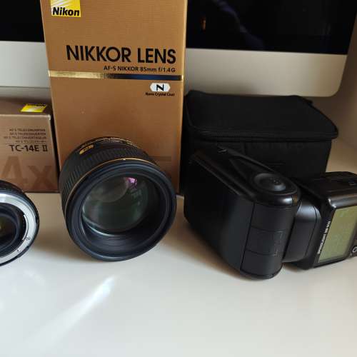 Nikon AF-S NIKKOR 85mm f/1.4G / TC-14E II / SB-910