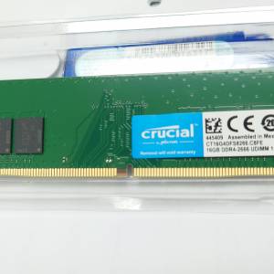 Crucial DDR4 2666 (16GB) x 1件 $300