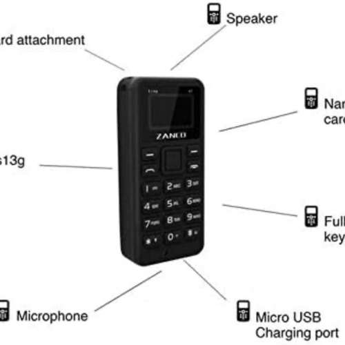 熱賣點 旺角店 全新 ZANCO Tiny t1 世界上最小的迷你手機,藍牙手機  迷你手機