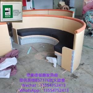 深圳家私廠訂造餐廳用卡位梳化，半圓卡座沙發，可儲物梳化價格平