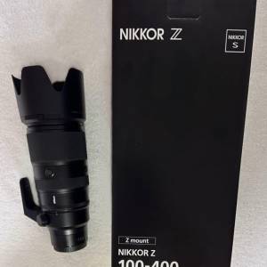 Nikon Z 100-400mm f4.5-5.6 VR S 98%new 行貨