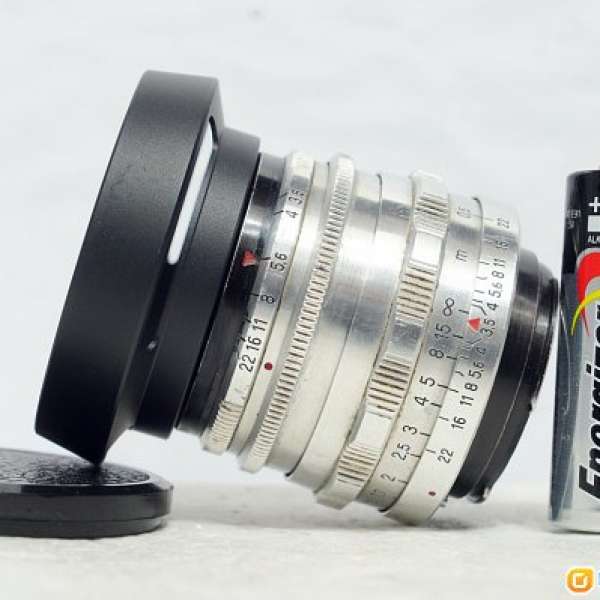 小巧鷹眼 Carl Zeiss Jena 紅T Tessar 50mm f3.5 (14葉, Very New)