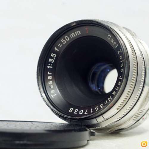 小巧鷹眼 Carl Zeiss Jena 紅T Tessar 50mm f3.5 (14葉, Very New)