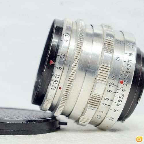 小巧鷹眼 Carl Zeiss Jena 紅T Tessar 50mm f3.5 (14葉, Very New)