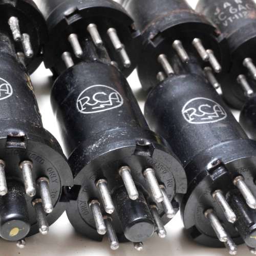 RCA 6AC7 金屬五極管  經TV-7B/U測試機嚴格測試(測試合格)