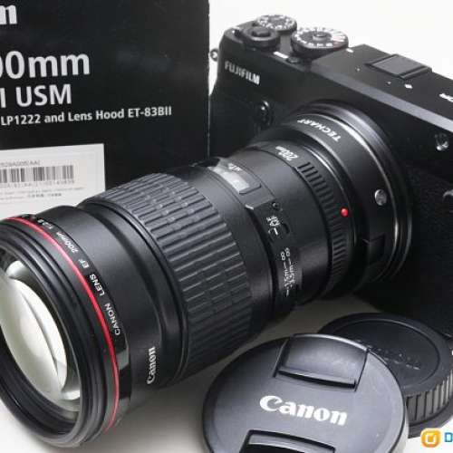 Canon EF 200mm f/2.8L II USM(AF快夾靜)色靚銳利唔大支，散景絕美EOS 5D4富士GFX ...