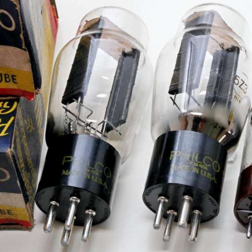 Mullard GZ34 Military CV1377整流管及NOS/NIB Philco 5Z3整流管(全新)一對