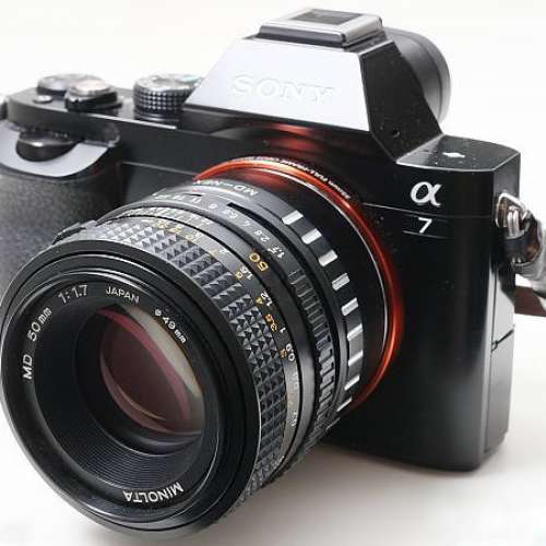 Minolta MD 50mm f/1.7 色水正，全開利，電影鏡式散景，最抵玩名廠大光圈標準鏡( A...