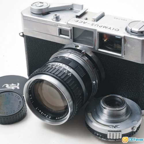 Olympus ACE  日本第一部量產可換鏡頭旁軸機皇   連45/2.8及80/5.6 兩支鏡片95新鏡頭