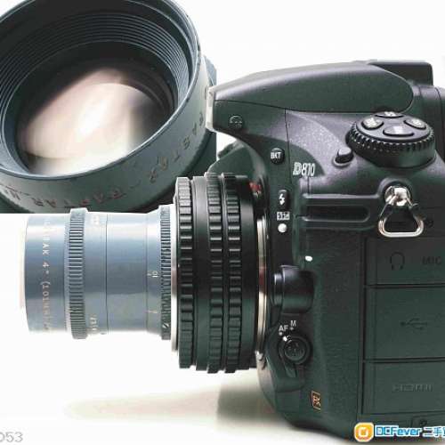 Wollensak Raptar Perfex 101mm f3.5軍用版（改AI）正宗35mm大電影鏡 發色濃厚 像場...