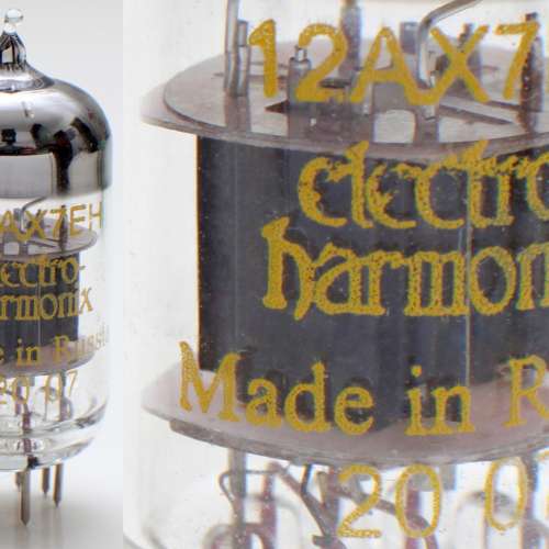 Electro Harmonix 12AX7EH(ECC83)，產自俄羅斯，係仍在生產中口碑最佳12AX7真空管之一