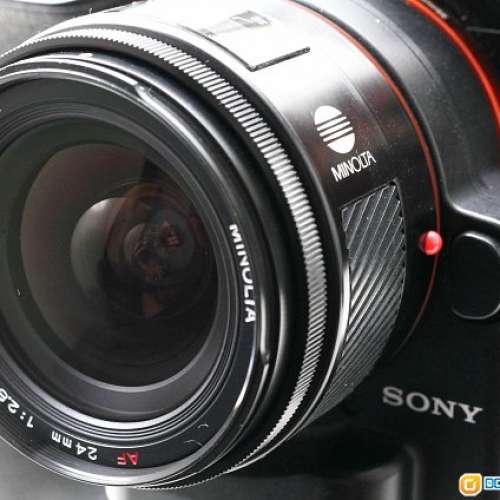 Minolta 红字AF 24mm f2.8 鏡片95新 對焦準夾快 發色豐富自然 好評如潮