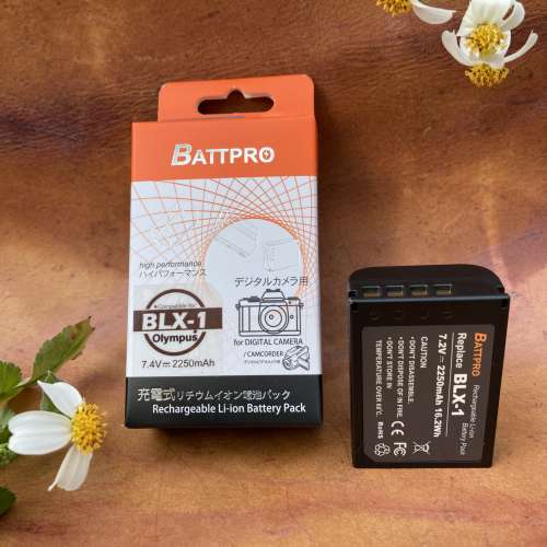 BLX1 BLX-1全解碼版電池 有電量顯示,原裝叉電器充到電 合OM SYSTEM OM-1 Olympus OM...