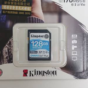KINGSTON 128GB SD V30 咭 170MB/S