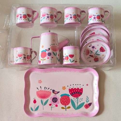 全新 兒童 茶具 玩具 Children's Tin Tea Set