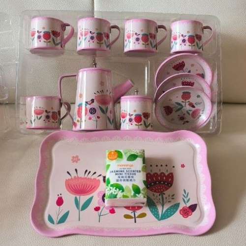 全新 兒童 茶具 玩具 Children's Tin Tea Set