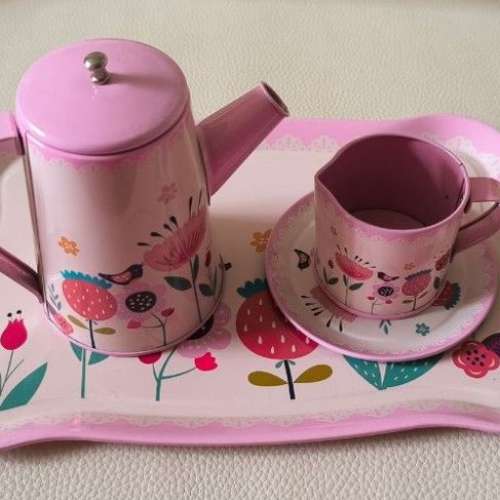 全新 兒童 茶具 玩具 Children's Tin Tea Set