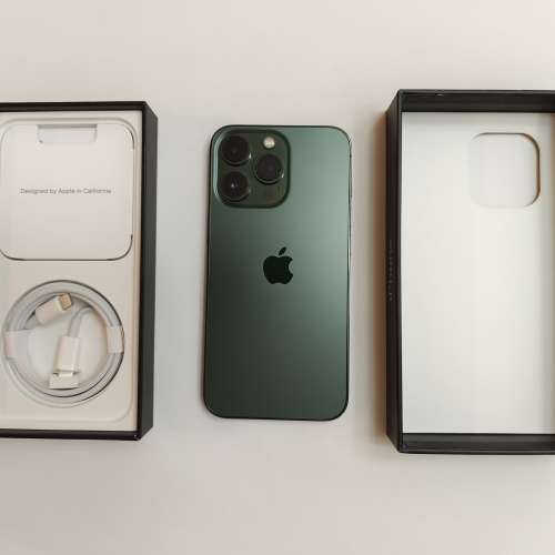 99%新,香港行貨,綠色iphone 13 pro 256gb openline 5G 有盒有配件